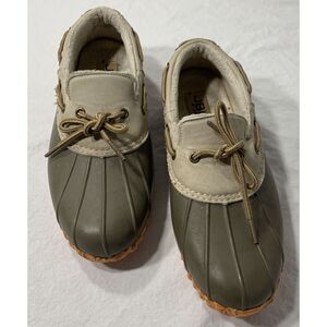 JBU Jambu Women's‎ Gwen Garden Ready Rain Brown Stone Orange Duck Boot Low Top 7